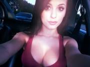 Busty Brinette Selfie