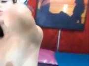 Latina, Braces, And Cum Eating