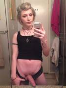 Blonde Shemale Selfie