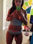 Black Shemale Selfie