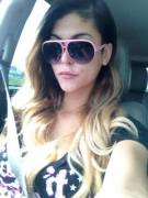 Ts Domino Presley Driving Selfie