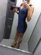 Ladyboy Miran In A Sexy Blue Dress