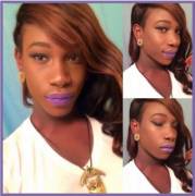 Cute Sheboy Trying On Some Lipstick.