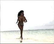 Angelique Running On The Beach