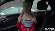 Flashing Her Tits In The Car