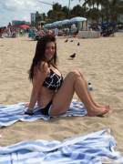 Beach Is Hella Crowded