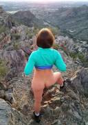 Preparing [F]Or Sunset Near The Summit Of Squaw Tit 