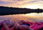 Enjoying The Sunset [F]Rom My Kayak 