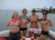 Four Females Flashing