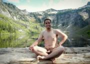 Relaxing At A Mountain Lake