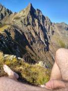 Went For A Naked Hike In Switzerland. Reached Over 3'000M. It Was Cold!!