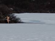 Preparing To Take The Plunge While Backpacking In Southern Chile