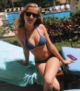 Blue Bikini, Blond Hair