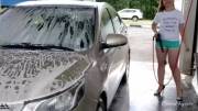 Public Nude Carwash [Gif]