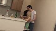 Group Sex With A Drunk Chick Started Right In The Kitchen [Gif]
