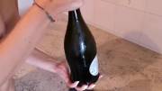 Draining Champagne Bottle With A Blowjob [Gif]