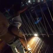 Sex At Night On The Yacht Near The Pier [Gif]