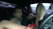 Sexy Lightskin Fucked In The Car [Gif]
