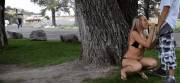 Trashy Blonde Sucking And Fucking In Public [00:33]