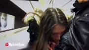 [/R/Hdpublicporn] Public Blowjob Hd - And Sex While Drunk In Metro Gif [00:09]