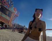 Hooping With Black Tape Pasties