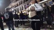 Big Tits Flashing For Beads