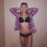 Lil Co-Ed Bombshell In Flannel