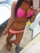 Tanning In A Bombshell Bra