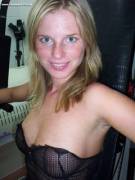 Freckled Girl With See Thru Bra