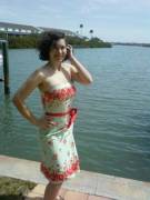 My Favorite Dress- Fitted Strapless With Roses