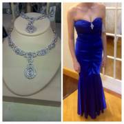 Does This Necklace Go With This Dress? The Prom Theme Is Diamonds And Pearls.