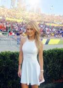 Inés Sainz - White Skater Dress