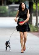 Famke Janssen Walking Her Dog (X-Post /R/Luckydogs)