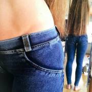 Tight In Blue Mirror