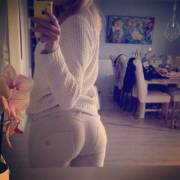 Almost See Through White-Pants