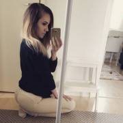 Cute Chick In White Pants