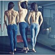 Three Girls Showing Off