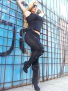 Victoria Lomba In Leggings (Some See-Through)