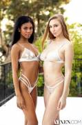 Stunning Babes In White - Nia Nacci &Amp;Amp;Amp; Kendra Sunderland