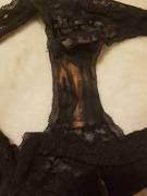 I Wear These Lacy Black Panties So Much That I Have Left Stains In Them ;)