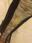 Showing Off The Thong I Dirtied Up For A Lucky Guy ;) Got These Absolutely Soaked!