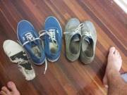 So I Think My Shoes Are Faded...they're The Same Size And Colour.