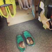 Don't Let Your Shoes Get Like This. My Co-Worker's Toms Are Nasty.