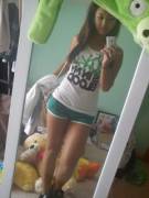 Extremely Cute In Her Shorts