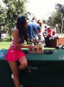 Hiromi Oshima In A Pink Miniskirt