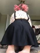 Showing Off Her Blue Thong