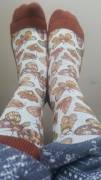 X-Post From R/Moths. Someone Asked Me To Post These Socks I Got For Christmas Here.