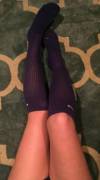My Favorite Purple Gym Socks :)