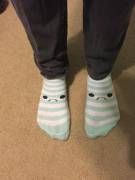 Feeling Down Today And I Just Realized My Socks Match My Mood, Which Is Cute