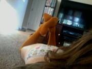 Burnt Orange Thigh-Highs